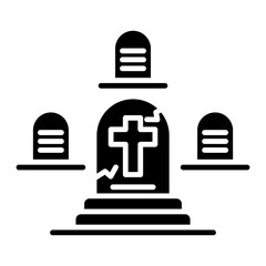 Fototapeta premium Graveyard Icon