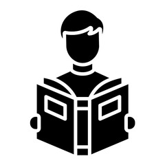 Student Reading Book Icon