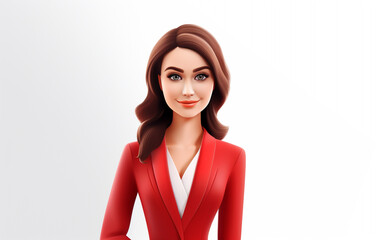 Powerful Professional: 3D Business Woman
