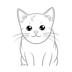 Fototapeta premium illustration of a cat