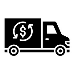 Cash Transfer Vehicle Icon