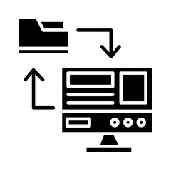 Online File Transfer Icon
