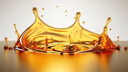 Captivating Essence Oil Filled Liquid Drop. Generative AI