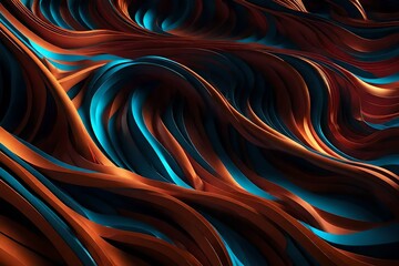 A vibrant interplay of neon streaks amidst an obsidian backdrop, illuminating a cosmic dance in an ethereal, undulating rhythm.