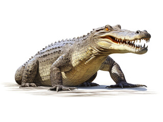 crocodile isolated on white background