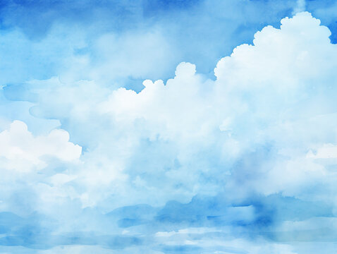 background texture cloudy sky, clouds watercolor, high quality
