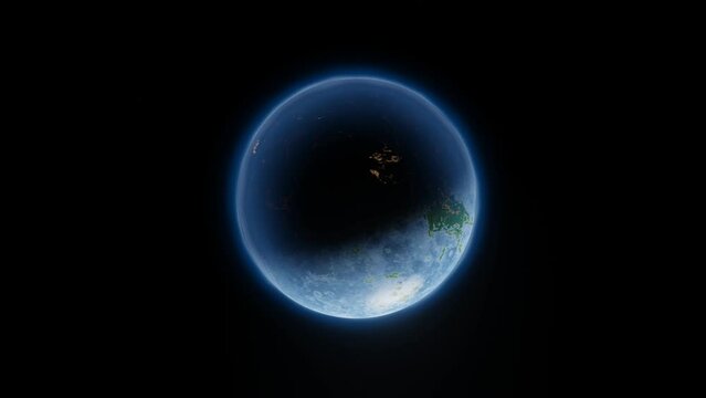 Exoplanet in deep space.Elements of this image were furnished by NASA.