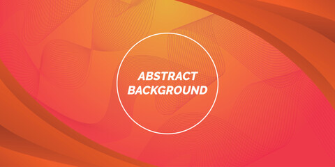 Abstract background with lines orange composition, modern template for website, banner art, poster design, vector