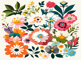 Blossom Brilliance: Mesmerizing Flower Vectors for Designers
