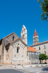 Church of St. John the Baptist (Podróże Starszego Pana) and Cathedral of St. Lawrence (Crkva sv. Petra) Trogir in the state of Split-Dalmatien Croatia