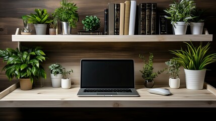 Home Office copy space, Generative AI