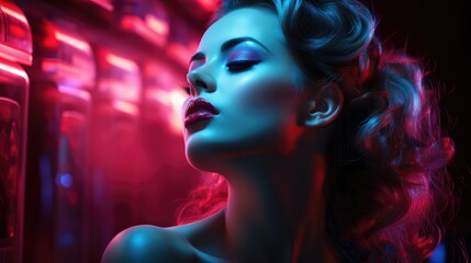 Addicted_to_love_in_neon_lights - a picture that symbolically depicts the theme of Love