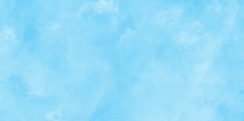 Vintage blue watercolor background with Abstract Decorative Light Blue Grunge texture, Beautiful abstract color blue texture background on white surface used as wallpaper, presentation and any design.