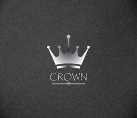 crown design with grey background