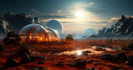 Martian Terraformation: Space Colonization Concept