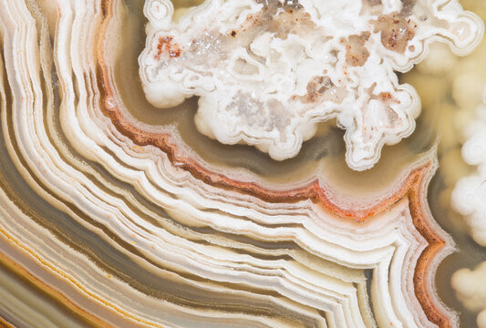 Crazy Lace agate banding close up