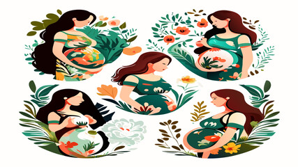 Motherly Bonds: Heartfelt Vectors for Your Projects