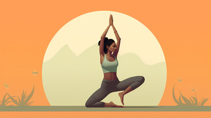 Yoga ansas, exercise, meditation, woman, zen, relax, peace