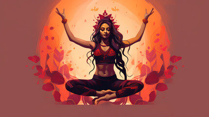 Yoga ansas, exercise, meditation, woman, zen, relax, peace