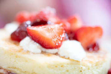 pancake a la fraise