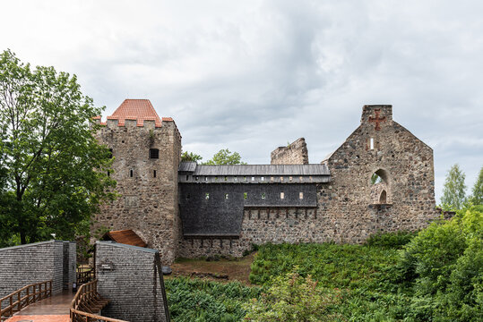 Ruins of Sigulda Medieval Castle, Latvia.