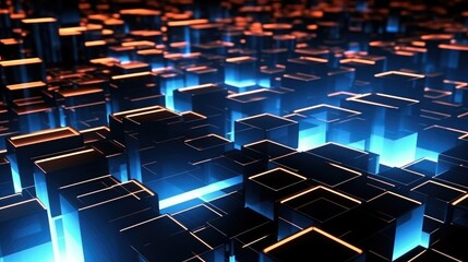 Obraz premium 3D Abstract High Tech Background