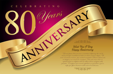 Golden Anniversary certificate or background vector illustration 