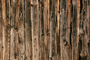 natural wood texture, brown background of old wooden boards. High quality photo