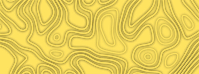 abstract pattern of wavy lines. Yellow topography background texture. Yellow geography foundation surface.