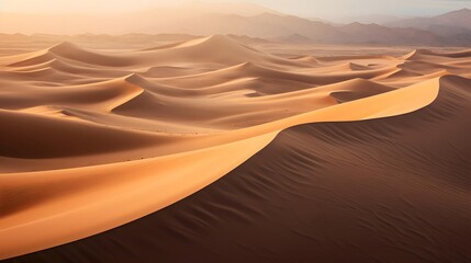 Fototapeta na wymiar Dunes in the Sahara desert. Morocco. Africa. Panorama