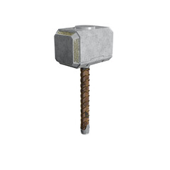 Mjolnir the Thor hammer isolated