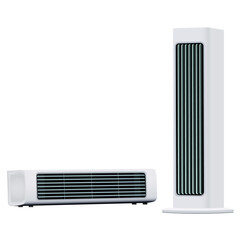 Wall mounted leafless fan vector artwork portable USB charging office air conditioning fan desk vector image