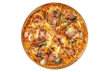 pizza isolated on white