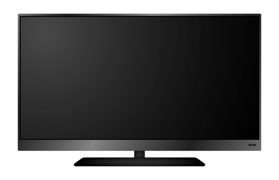 realistic of tv led lcd isolated or lcd plasma wide screen tv mockup. 3d render