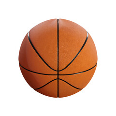 Orange basketball ball isolated