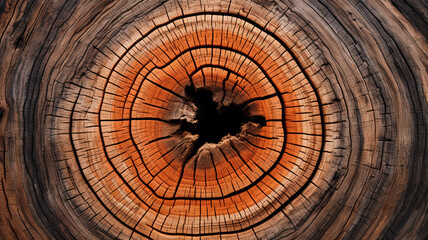wood texture, natural background from tree rings. generative AI