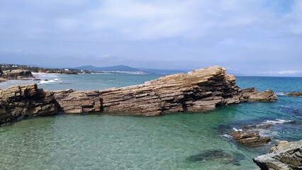 Playa de Lóngara en San Cosme de Barreiros, Galicia