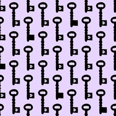 Seamless pattern with keys for fabrics and textiles and packaging and gifts and cards and linens and kids