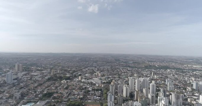 Londrina JK com Avenida 50/50 gleba palhano aerial view Drone 4k Flat style for better post-production