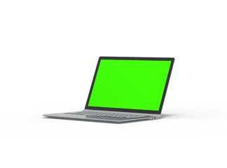 Customizable mockup of a laptop with changeable screen design for UI/UX Product Showcase.3D Render