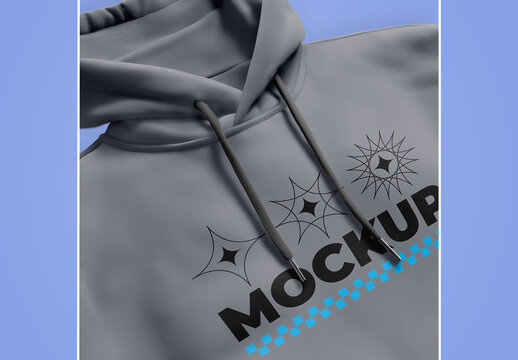 Hoodie Mockup Close-up