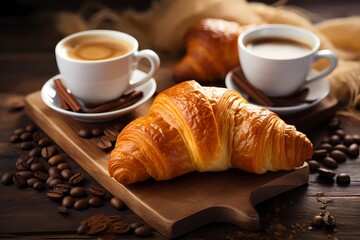 coffee and croissant