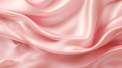 pink silk background; generative AI Illustration