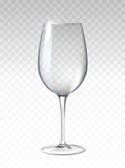 Realistic empty glass vector concept