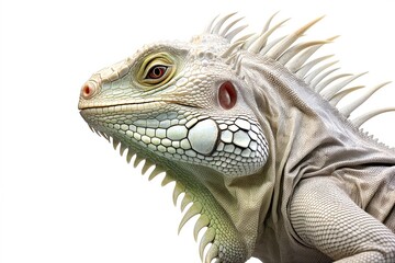 Fototapeta premium lizard isolated on white background.