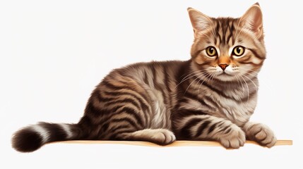 cute cat for decorating projects Transparent background.
