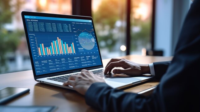 Data Analytics And Key Performance Indicators On Information For Business Strategy And Intelligence.