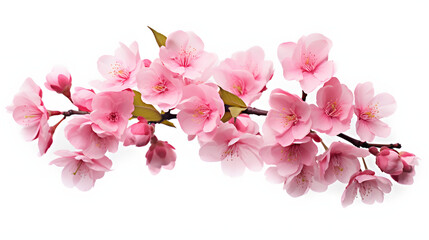 Cherry blossom isolated on white background
