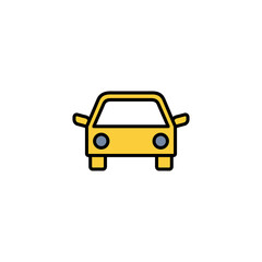 Car icon vector for web and mobile app. car sign and symbol. small sedan