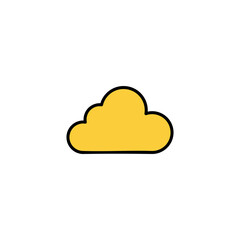 Cloud icon vector for web and mobile app. cloud sign and symbol